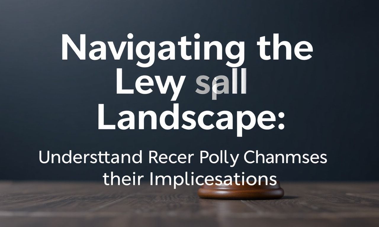 Navigating the Legal Landscape: Understanding Recent Policy Shifts and Their Implications
