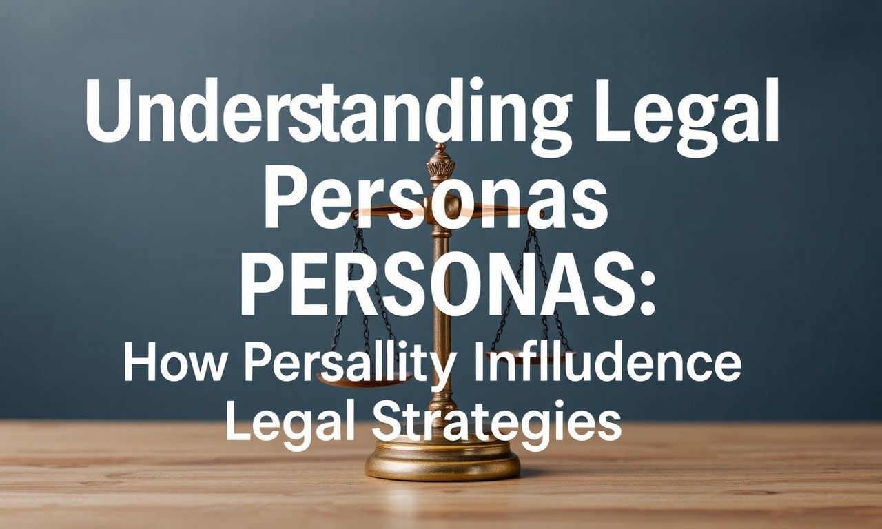 Understanding Legal Personas: How Personality Influences Legal Strategies