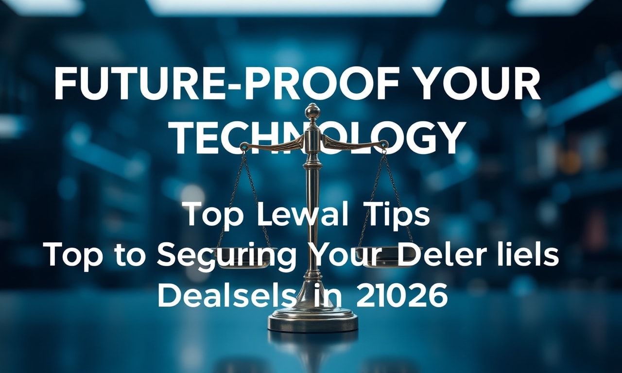 Future-Proof Your Tech: Top Legal Tips for Snagging 2026's Best Deals