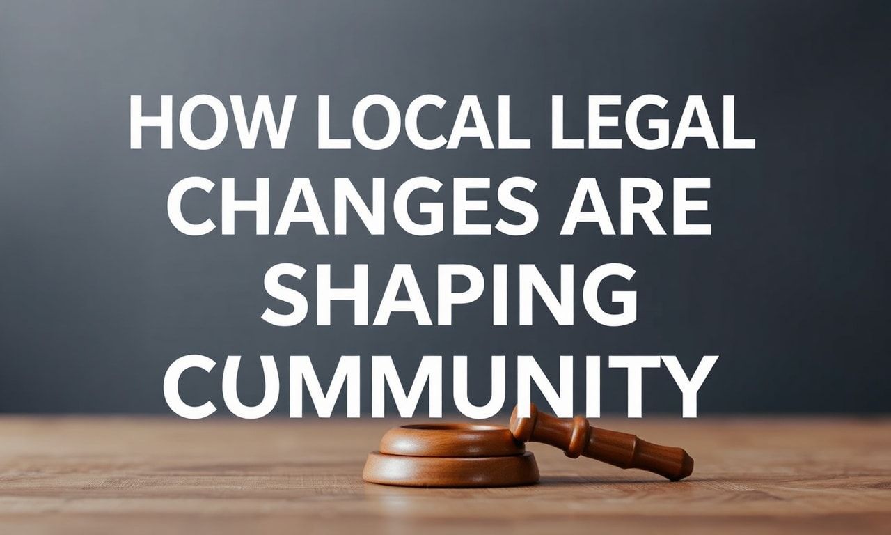 How Local Legal Changes Are Shaping Your Community
