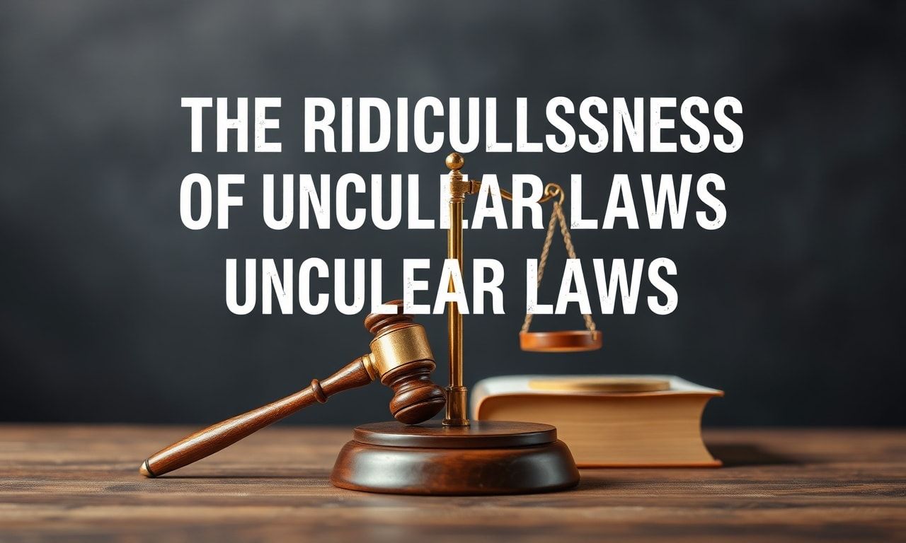 The Absurdity of Ambiguous Laws: A Rant from the Trenches