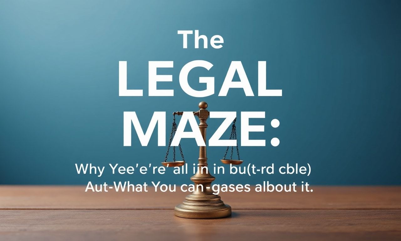 The Legal Maze: Why We're All Screwed (And What We Can Do About It)