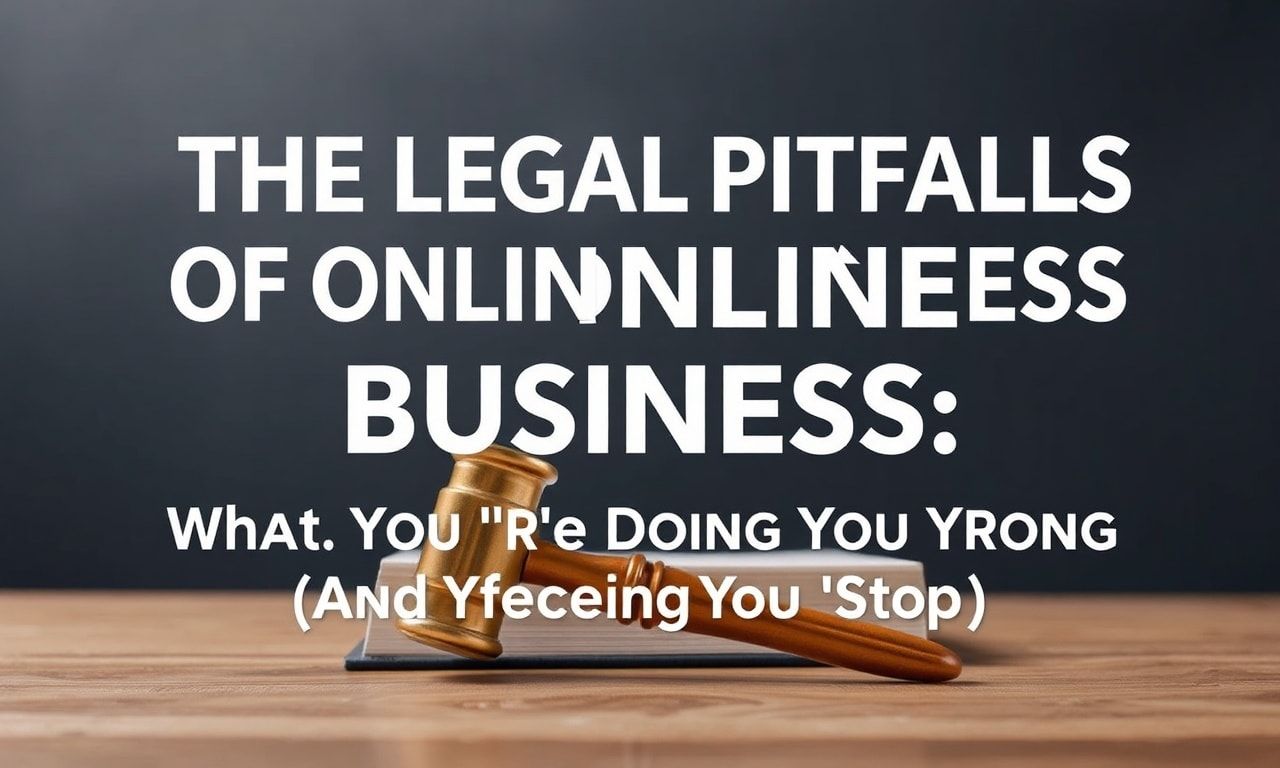 The Legal Minefield of Online Business: What You're Doing Wrong (And How to Stop)