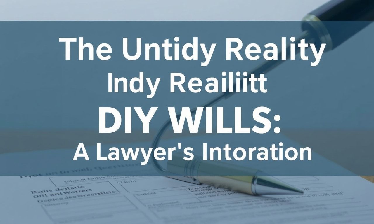 The Messy Truth About DIY Wills: A Lawyer's Pet Peeve