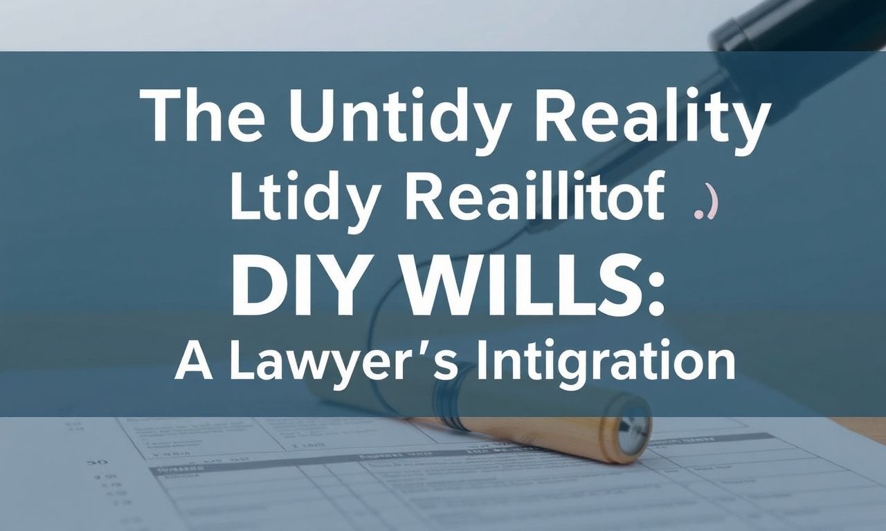 The Messy Truth About DIY Wills: A Lawyer's Pet Peeve